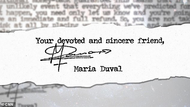 Each of the additional letters also reportedly appeared to be a personalized written communication, with portions of it apparently handwritten, requesting further payment from the victim, according to prosecutors.