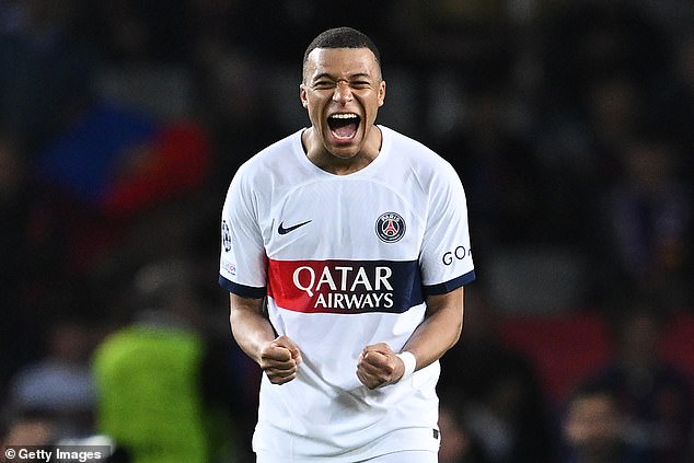 Kylian Mbappe was one of five PSG players to earn an 8 out of 10 after scoring twice