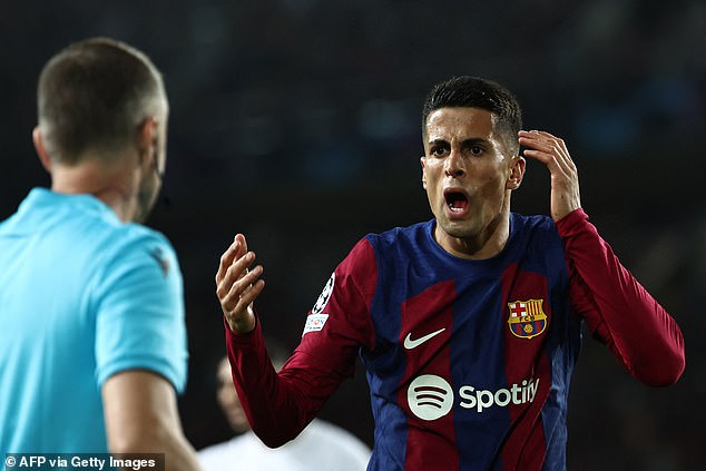 Joao Cancelo also received a score of 3 out of 10 after giving away a penalty in the second half