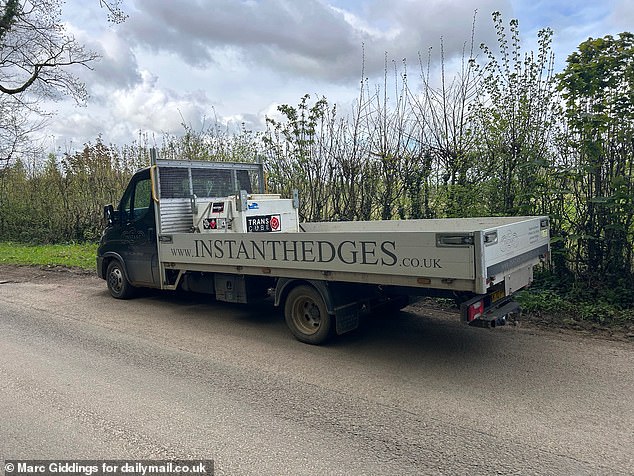 Preparations for their country shelter were in full swing this week as they turned to the hedge trimmer to clear the road near their home