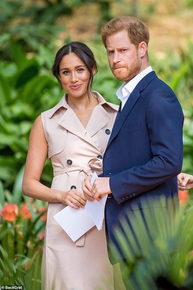 An investigation by RTL and media outlet Stern also links Haub's suspicious disappearance to a Russian billionaire known as the 'Scarface Oligarch' – who coincidentally sold their mansion in Montecito, California, to Prince Harry and Meghan Markle in 2020 (pictured) sold.