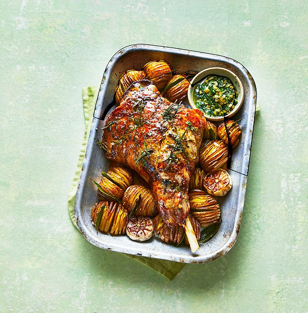 One Pot Lamb with Hasselback Potatoes is a super simple roast packed with flavor