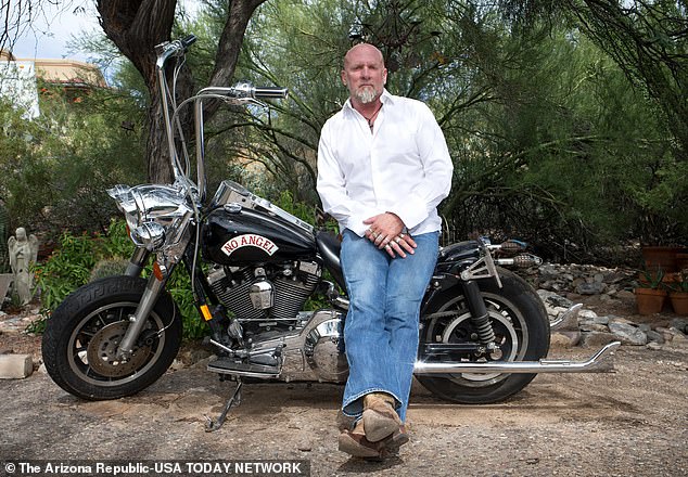 The shocking revelation comes after Jay Dobyns (pictured), an undercover cop who infiltrated the biker gang for two years, spoke exclusively to DailyMail.com about the dark underbelly of the Hells Angels