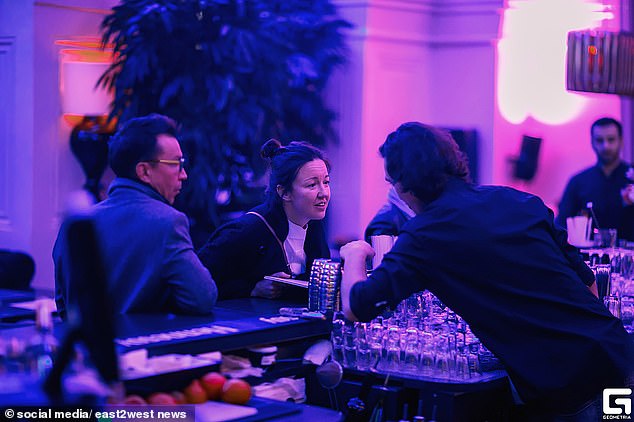 Veronika Ermilova is pictured at the Pacman bar, Saint Petersburg, in 2016