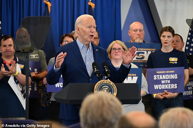 President Joe Biden speaks in Pennsylvania