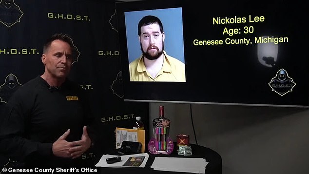 According to Sheriff Christopher Swanson, he was arrested after relatives of a teenage girl discovered a hidden camera disguised as a cell phone charger in her bedroom.