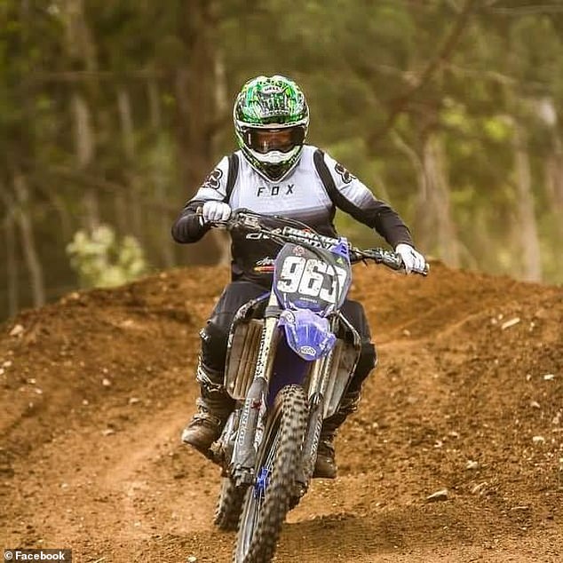 Corey Whittington died on Sunday during a motocross race on the Sunshine Coast