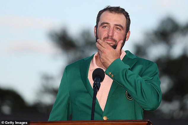 Scheffler was emotional after his second Masters victory and was almost brought to tears