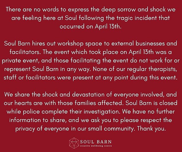 This statement from Soul Barn resulted in a firestorm of hatred directed at the owner