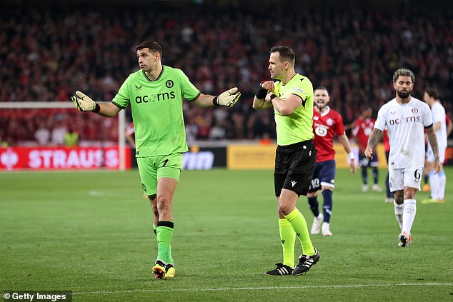 He was shown a yellow card by Slovakian referee Ivan Kruzliak during the penalty shootout, but remained on the pitch