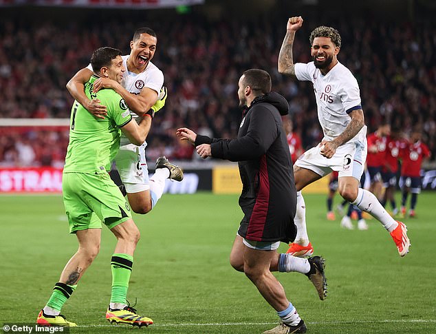 He recovered to save Benjamin Andre's penalty, sending Villa into the last four of the Conference League