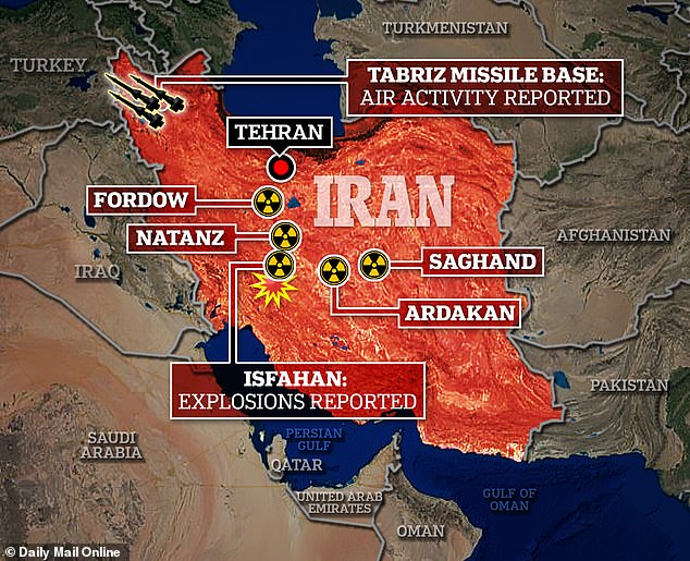 1713504774 662 Israel strikes back at Iran Explosions rock airbase in city