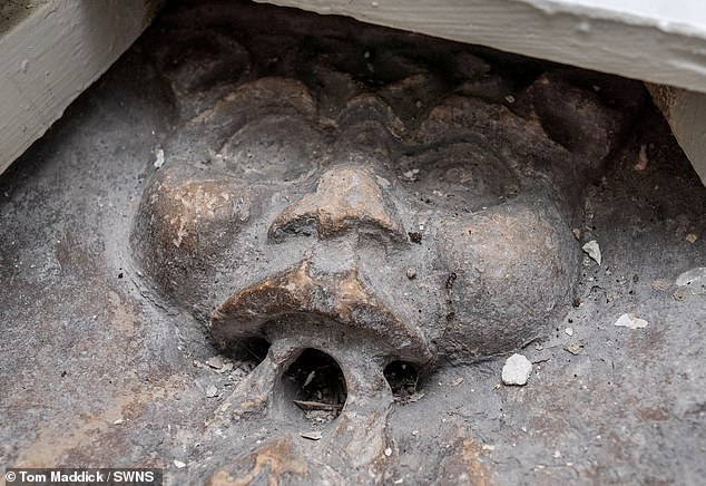 This face in particular bears a striking resemblance to the 'Lincoln Imp', a famous sculpture on Lincoln Cathedral, near which their home is located.