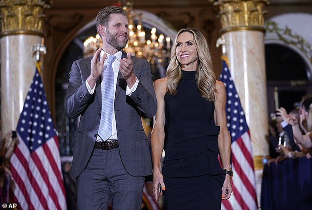 Lara Trump is the wife of Donald Trump's son Eric Trump