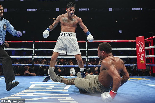 Garcia scored three knockdowns over the world champion and claimed a majority decision victory