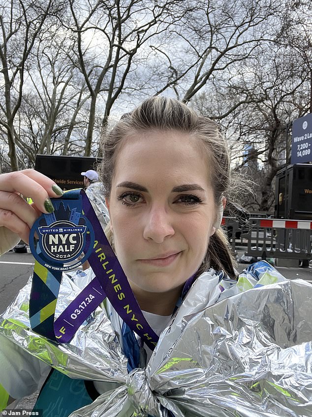 Despite her setbacks, Scaglione decided to run the United Airlines NYC Half Marathon in March, raising money and awareness for her condition.