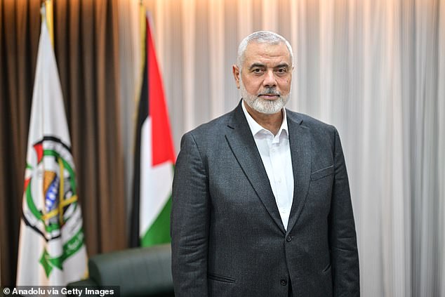 Her brother Ismail Haniyeh (pictured) is based in Qatar, as are other Hamas officials