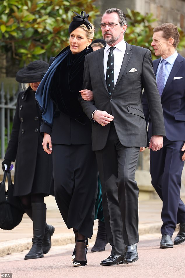 Princess Tatiana and her husband appeared together in public a few weeks ago for the memorial service for King Constantine