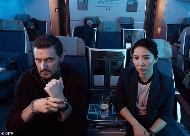 Now the actress returns in a stellar role for the nail-biting six-part crime show, joining leading actors Richard Armitage (Fool Me Once) and Jing Lusi (Crazy Rich Asians);  both are depicted on the show