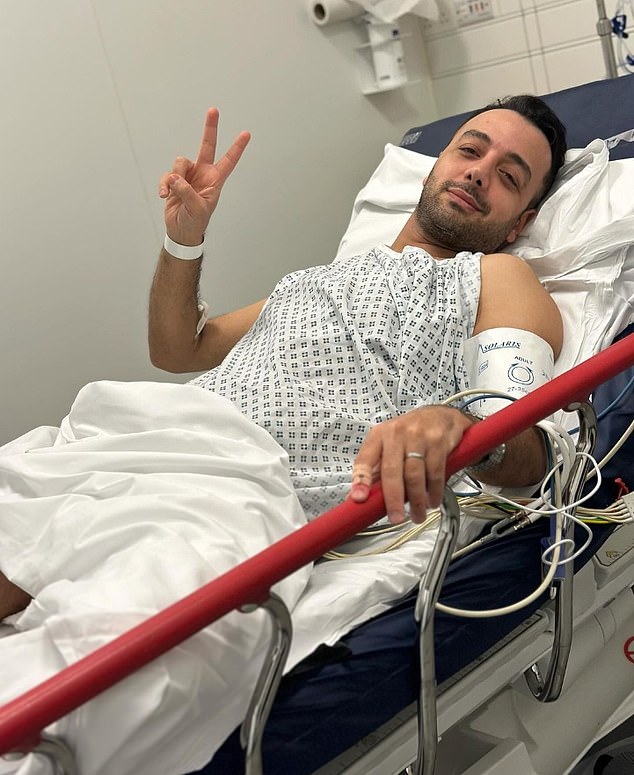 The journalist was rushed to hospital and shared a defiant Instagram post from his bed