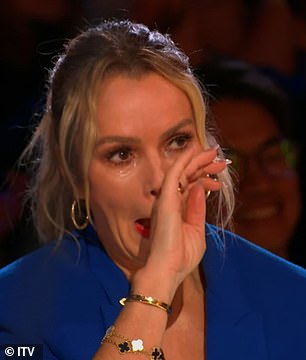 Amanda Holden and Bruno Tonioli were also in tears as they watched the emotional performance