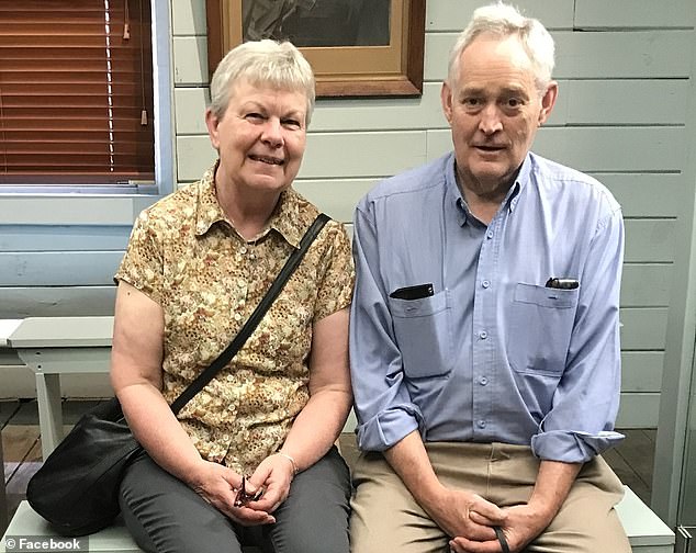 Gail's sister Heather Wilkinson, 66, (left) died after lunch, but Ian Wilkinson (right) survived