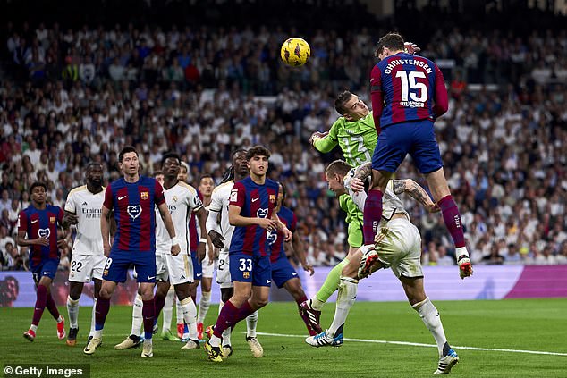 Andreas Christensen scored a brilliant header before departing after 45 minutes