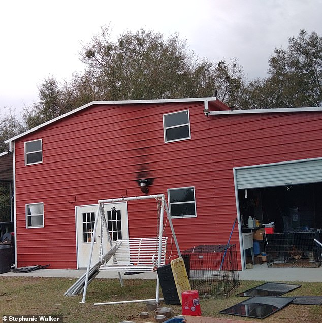 The barn on Walker's 40-acre farm in Hamilton County, and where Buddy and the other dogs were housed