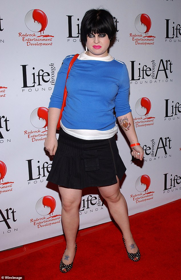 The star has been open about criticism for her weight since she was young and in the spotlight;  pictured in 2003