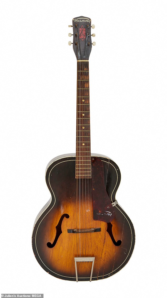 Bachman's first guitar – a Harmony H1215 acoustic guitar – is estimated to cost between $600 and $800