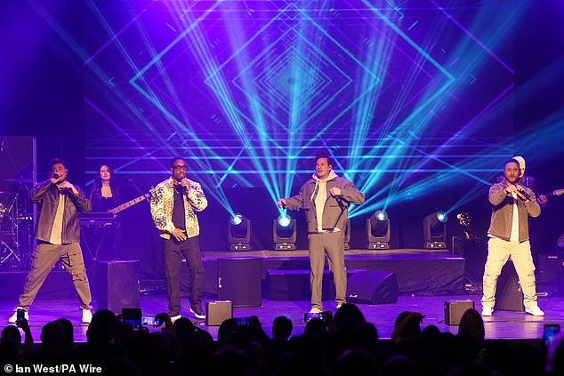 The group reformed this year for their Greatest Hits Tour and with MailOnline in the audience for Friday's show, the group joked about their Eurovision stint