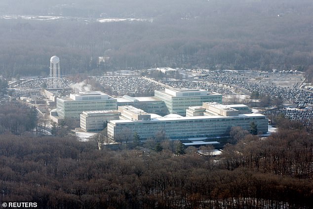 The report comes after a female whistleblower who was sexually assaulted in a stairwell at CIA headquarters Langley (pictured) was fired from the agency