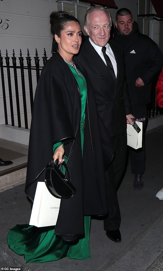 Actress Salma Hayek was also there with her fashion mogul Francois-Henri Pinault