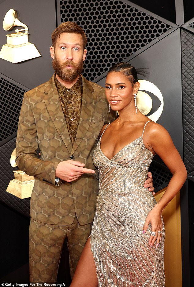 DJ Calvin Harris, pictured here with his wife Vick Hope, advises eating egg yolks while they're in the air – although it's not clear if there's a scientific basis for that