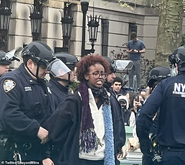 The NYPD cleared an encampment at the college on Thursday and arrested more than 100 protesters, including Rep. Ilhan Omar's daughter