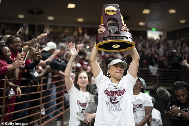 Staley was interviewed after leading South Carolina to a third national championship