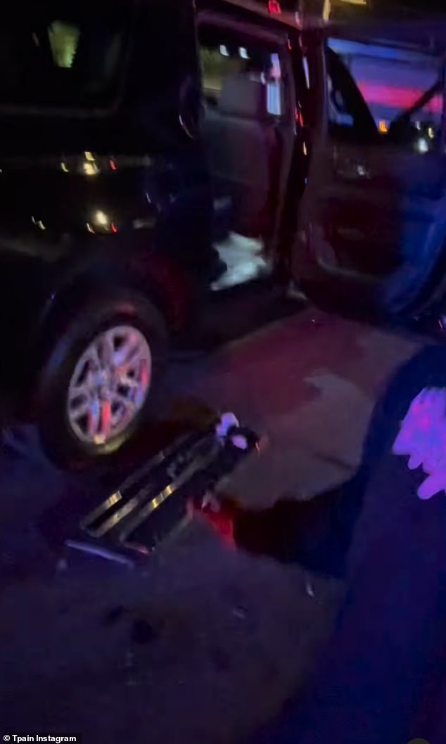 In the video, T-Pain pointed out that the other driver's bumper had fallen off and that it would only be a matter of time before police found the car.