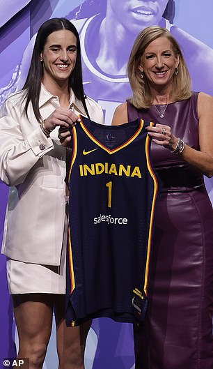 Caitlin Clark at the WNBA draft