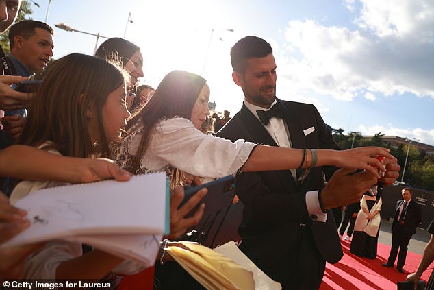 Novak Djokovic was the other big winner of the night, taking home a record-equalling fifth Laureus World Sportsman of the Year award