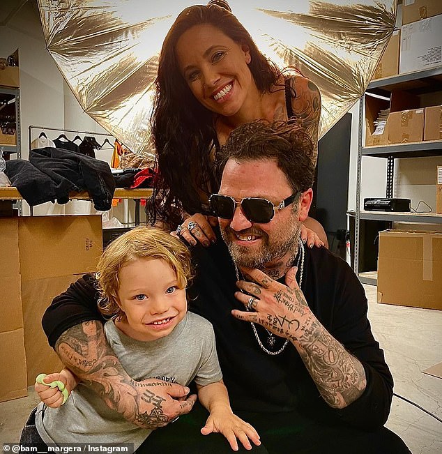 Margera, estranged wife Nicole Boyd and their son Phoenix, five