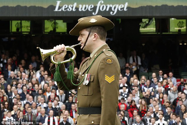 The Last Post bugle call has become an iconic part of the commemoration of fallen soldiers before the AFL Anzac Day match