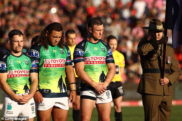 The NRL has also expanded its Anzac Day commemorations across the round, with The Last Post playing before every match