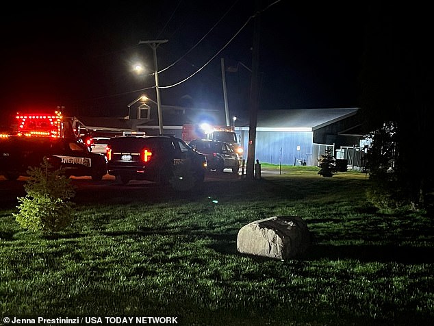 The Swan Creek Boat Club in the municipality of Berlin, where two children were killed and several other people were injured on Saturday afternoon