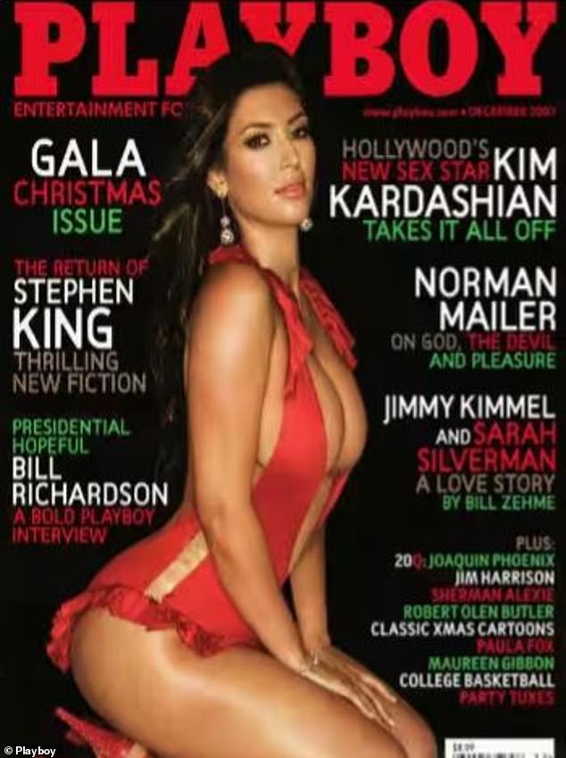 Kanye Urged Kylie Jenner's Former Assistant Victoria Villarroel: 'Don't Let Kris Make You Playboy Like She Made Kyle and Kim Do';  Kim pictured on the cover of Playboy in 2007