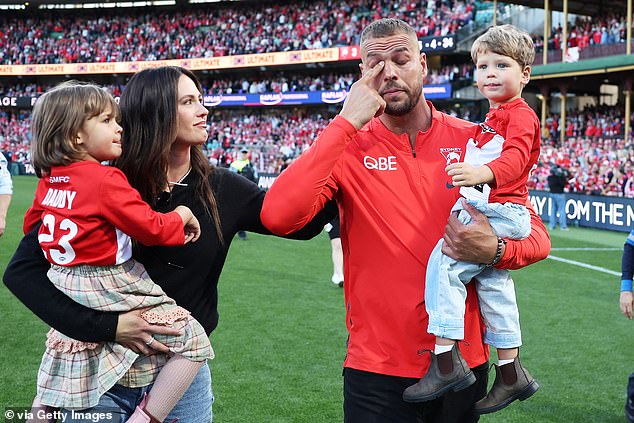 The football icon was visibly emotional when Swans fans gave him a rousing send-off last August