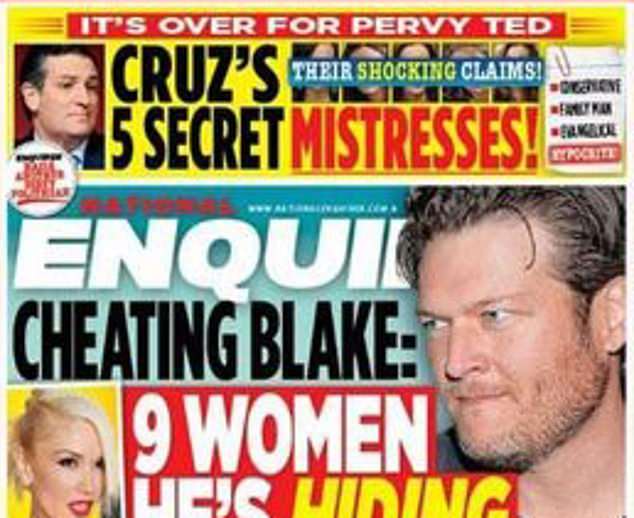 During the 2016 campaign, the National Enquirer regularly made headlines by covering Trump's rivals, such as Ted Cruz, in the race for the Republican nomination, including his general election opponent, Hillary Clinton.