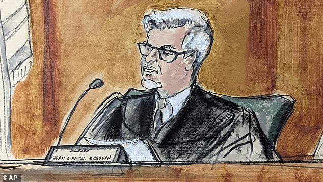 Before introducing the National Enquirer headlines, Judge Juan Merchan warned the jury: 'The evidence does not prove that the claims in these headlines are true.'