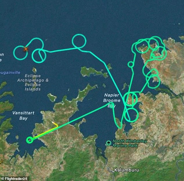 Drones launched from Truscott Airbase have been patrolling the coastline since November (pictured), but the illegal arrivals were still able to enter the airbase unnoticed