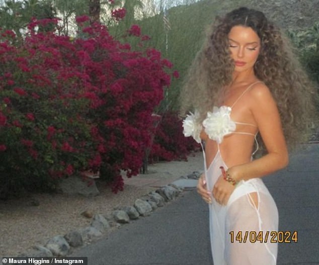 It comes after Maura turned up the heat in a daring cleavage-skimming pure white ensemble as she posed for racy photos at Coachella