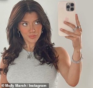 The Love Island beauty, 22, ditched her blonde locks for a sleek brunette look after a trip to the salon